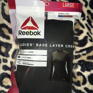 NWT Ladies Reebok Base Layer Crew Long Sleeve Top
